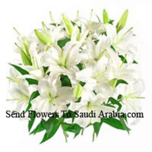 Bouquet de lys blancs